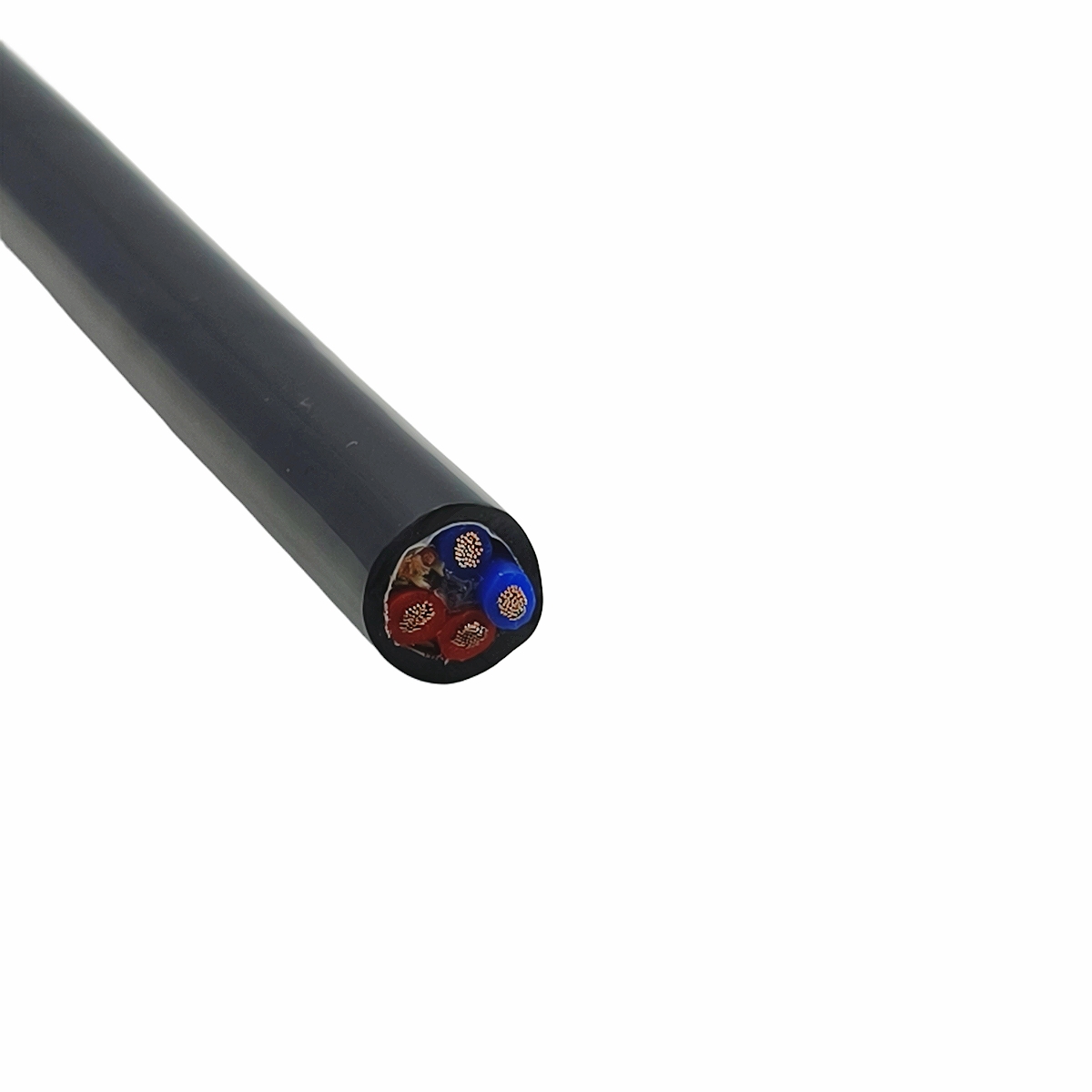 TPU 弹簧电缆 4×13AWG+3×24AWG 螺旋伸缩结构解析
