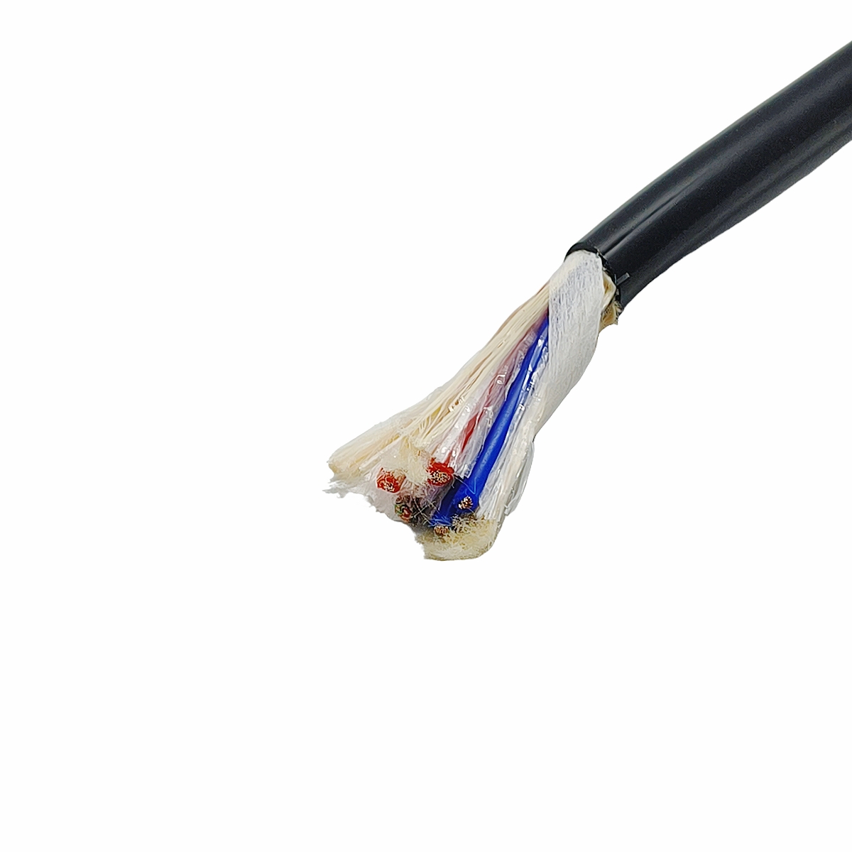 TPU 弹簧电缆 4×13AWG+3×24AWG 螺旋伸缩结构解析