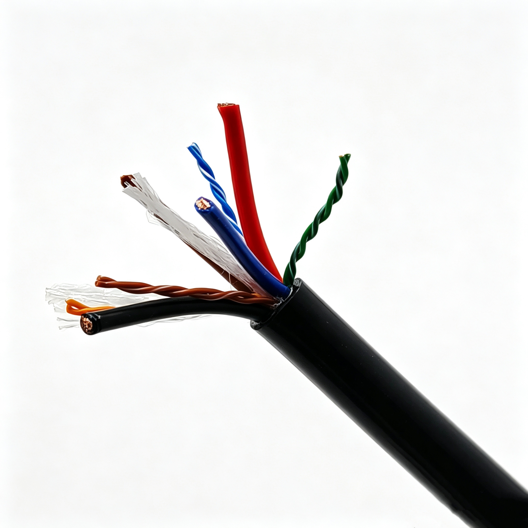 水密光电复合电缆 4×2×24AWG(UTP)+2×14AWG+2×12AWG 结构与材料解析