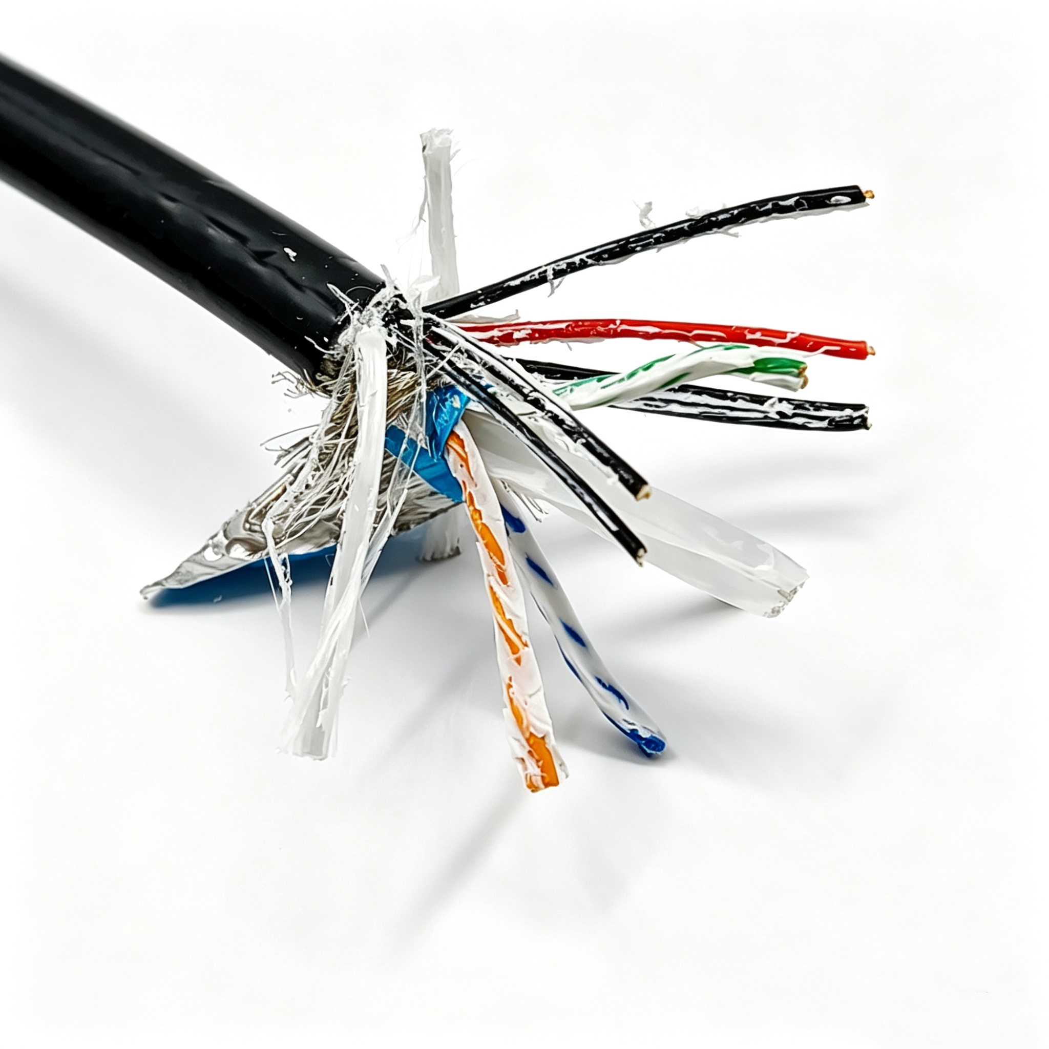 水密光电复合电缆 纵向水密电缆2×22AWG+STPCAT6-100KG