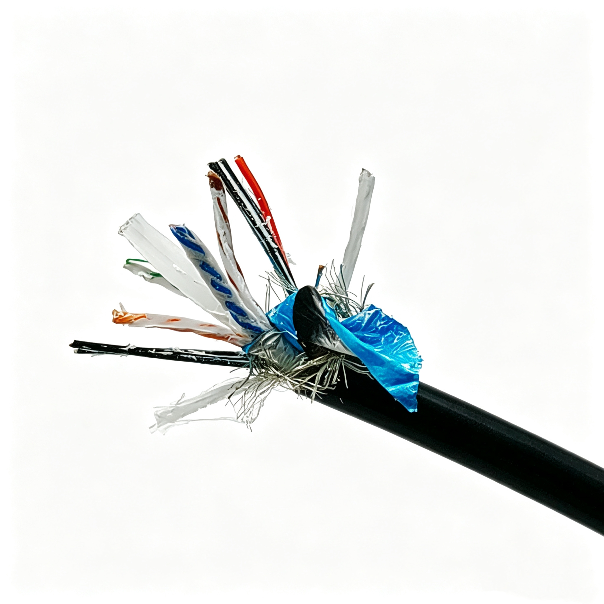 水密光电复合电缆 纵向水密电缆2×22AWG+STPCAT6-100KG